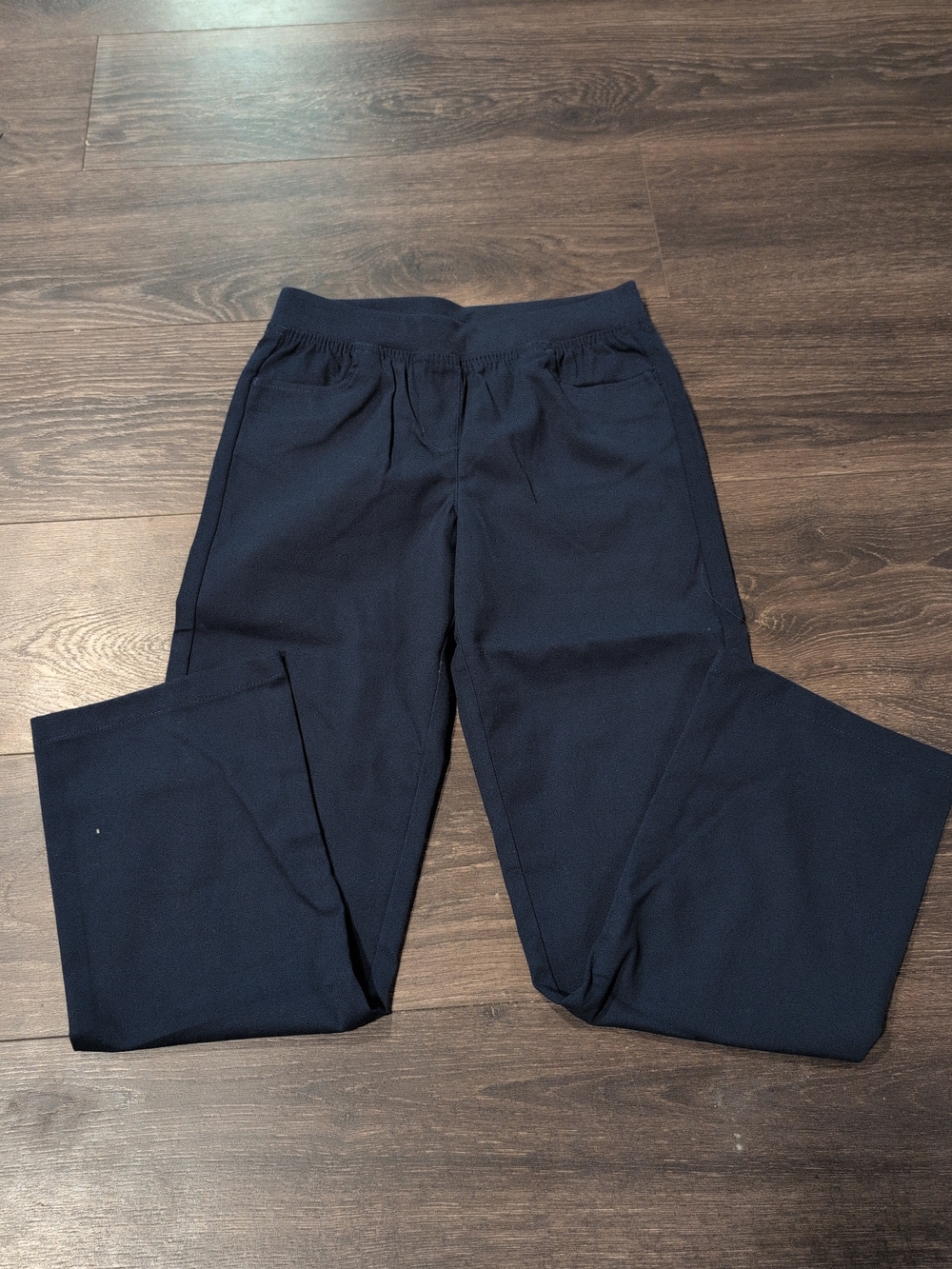 Wonder Nation Girls School Uniform Pull On Blue Straight Pants Size 10 NWOT